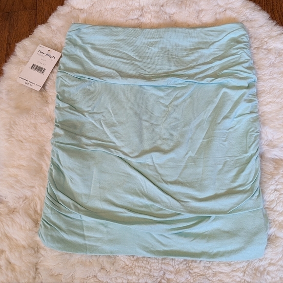 FREE PEOPLE ruched mini skirt xs - Picture 3 of 8